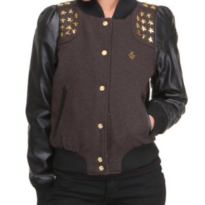 Super Star Trimmed Varsity Jacket