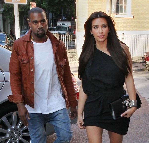 Kim Kardashian and Kanye West out and about