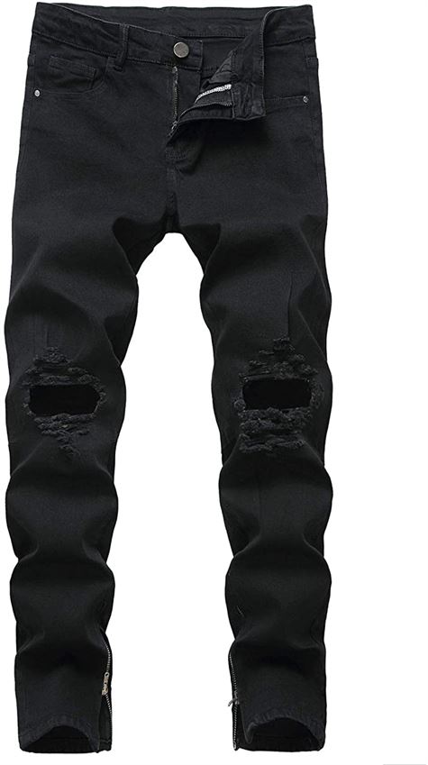 ripped-knee-black-jeans